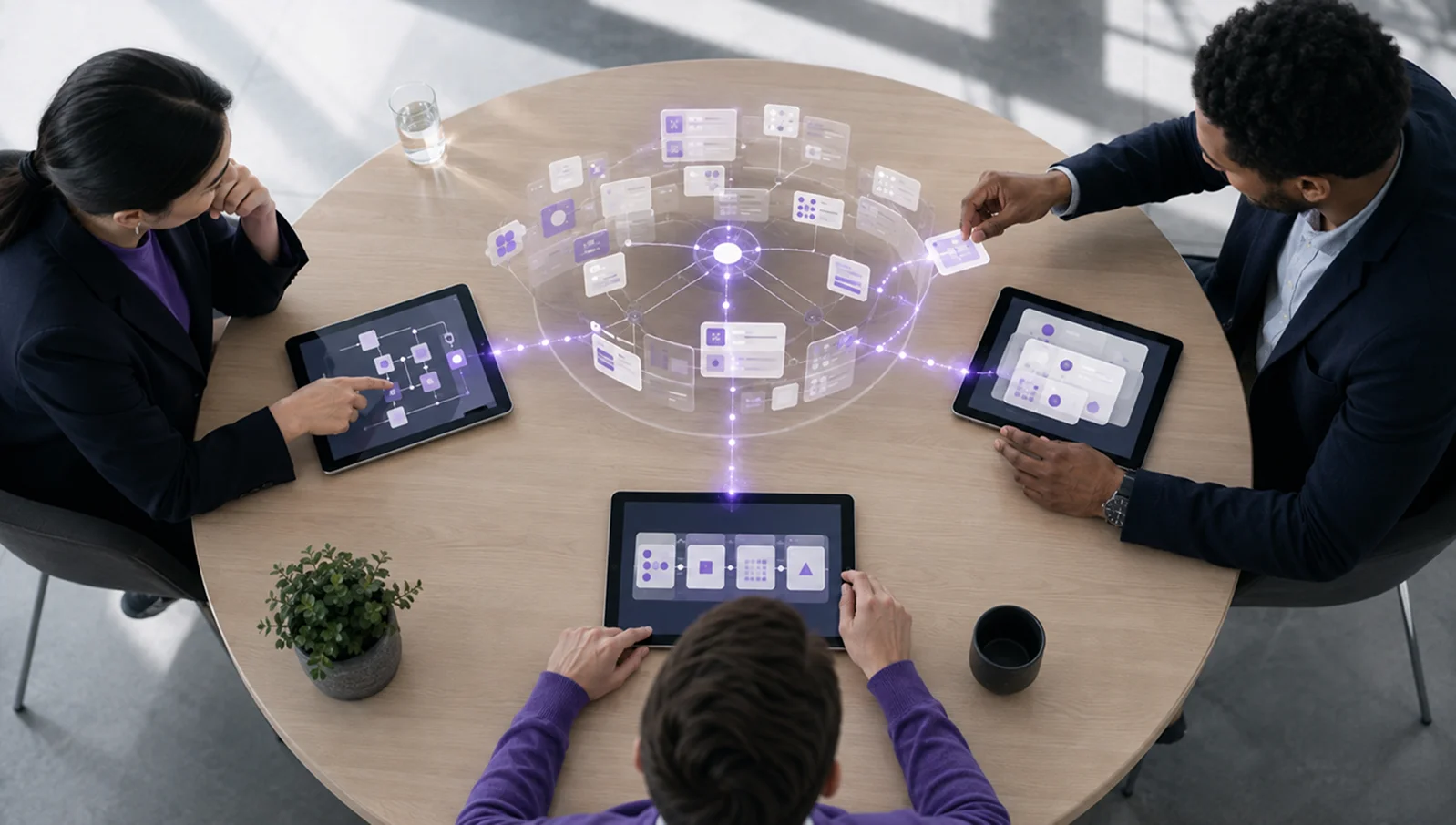 A Factum dashboard cluster open on a desktop display